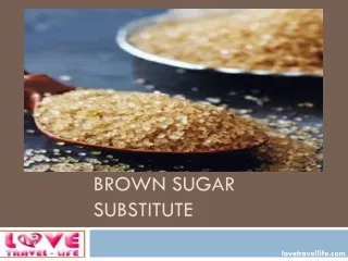 brown sugar substitute