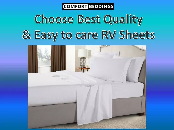 choose best quality easy to care rv sheets