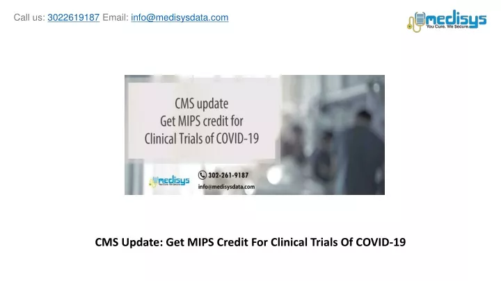 cms update get mips credit for clinical trials of covid 19