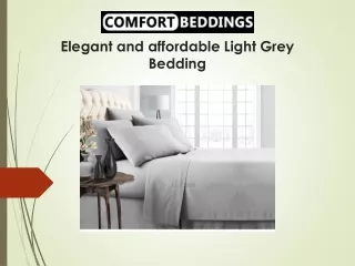 elegant and affordable light grey bedding