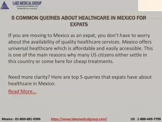5 common queries about healthcare in mexico
