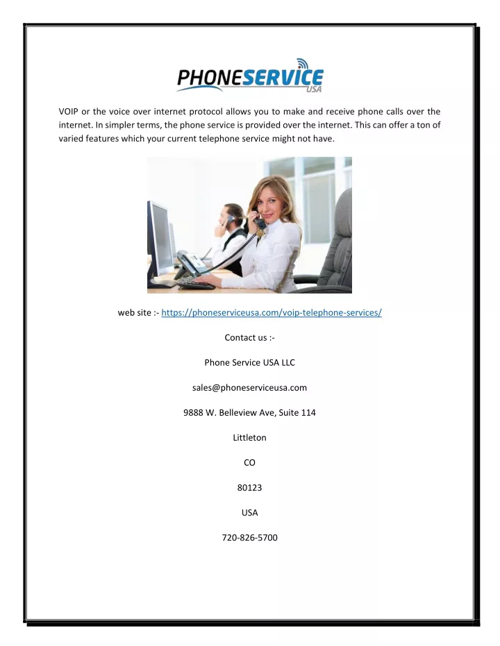 voip or the voice over internet protocol allows