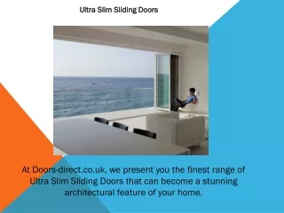 Ultra Slim Sliding Doors