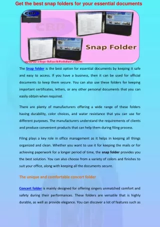 Snap Folder