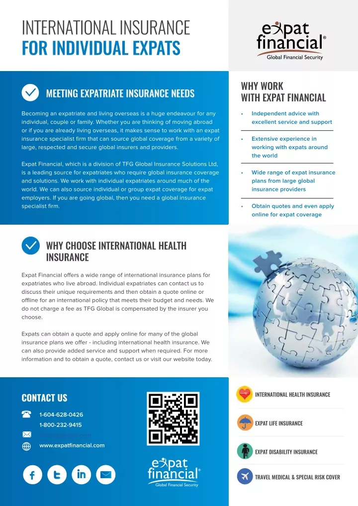 international insurance for individual expats