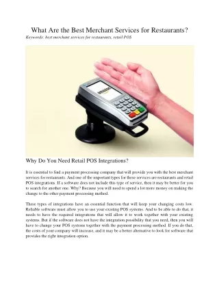 what are the best merchant services
