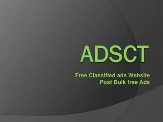 Real Estate at ADSCT CLassifed