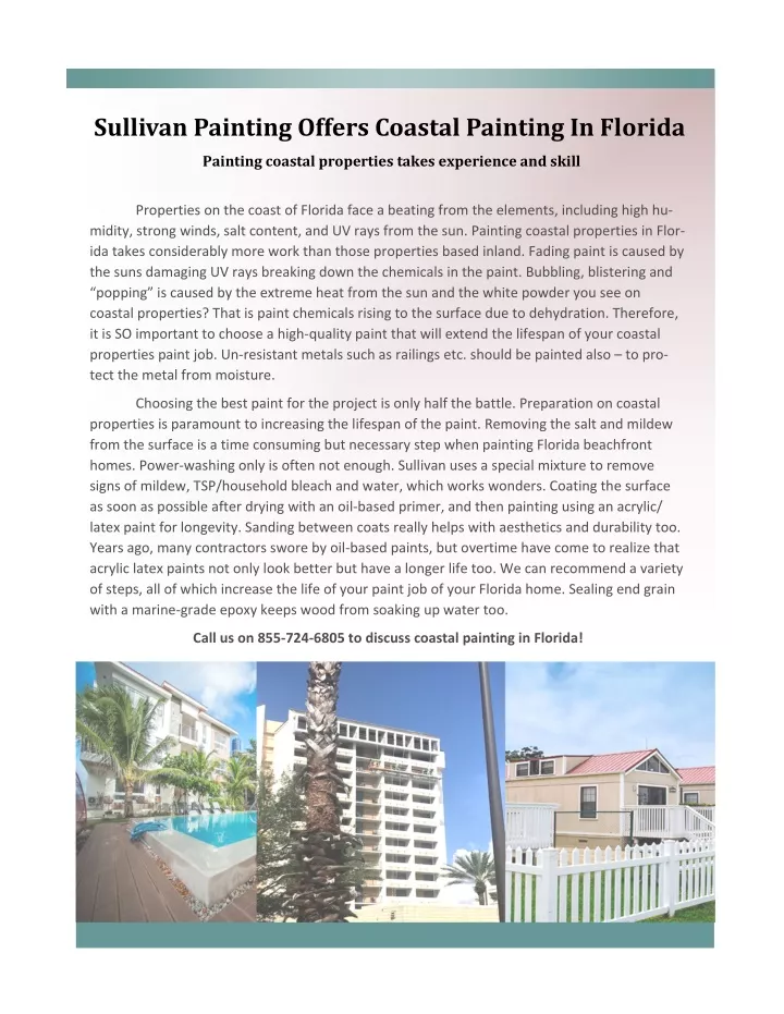 sullivan painting offers coastal painting