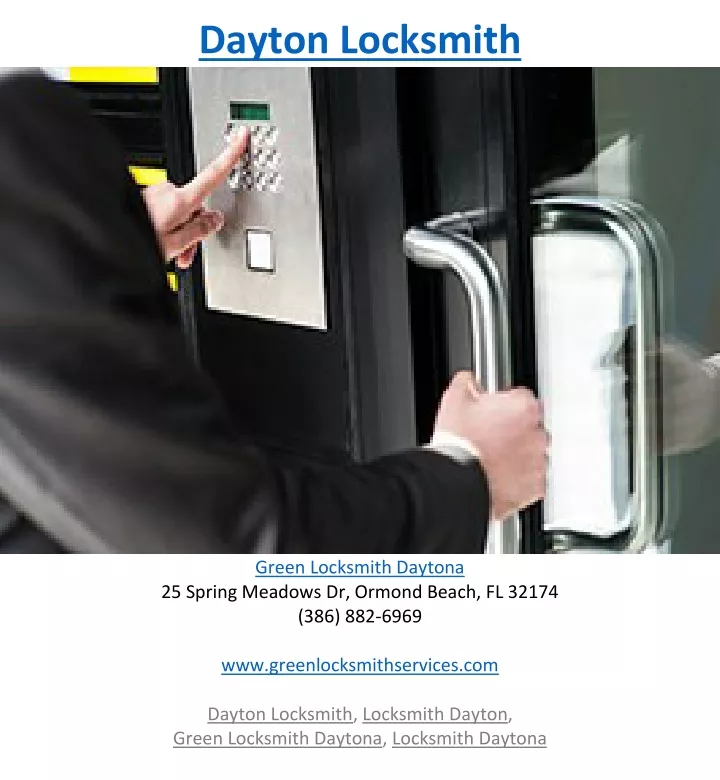 dayton locksmith