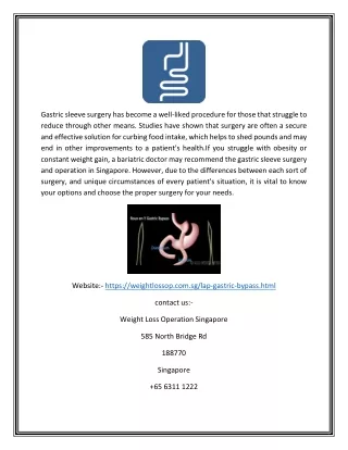 Gastric band surgery in Singapore | Weightlossop.com.sg