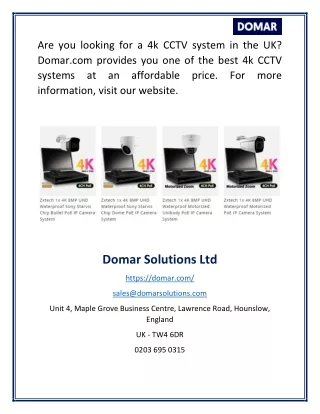 Best 4k cctv system uk | Domar.com