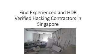 Find Experienced and HDB Verified Hacking Contractors in Singapore