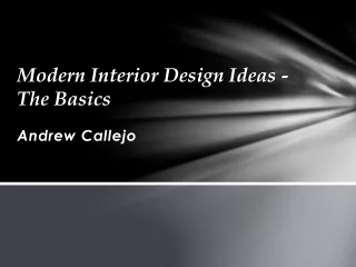Andrew Callejo - Modern luxury interior design ideas