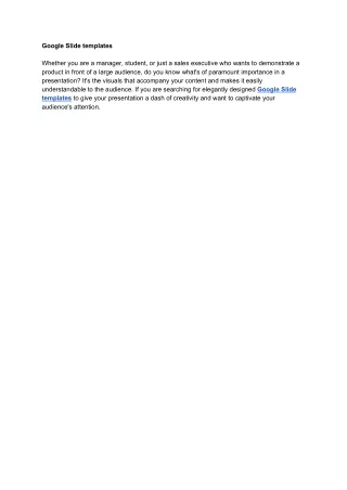 google slide templates whether you are a manager