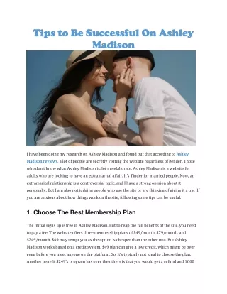 Ashley madison reviews
