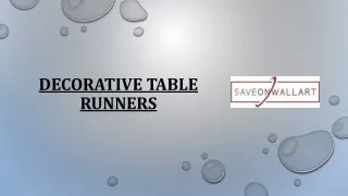 Decorative Table Runners at SaveonWallart