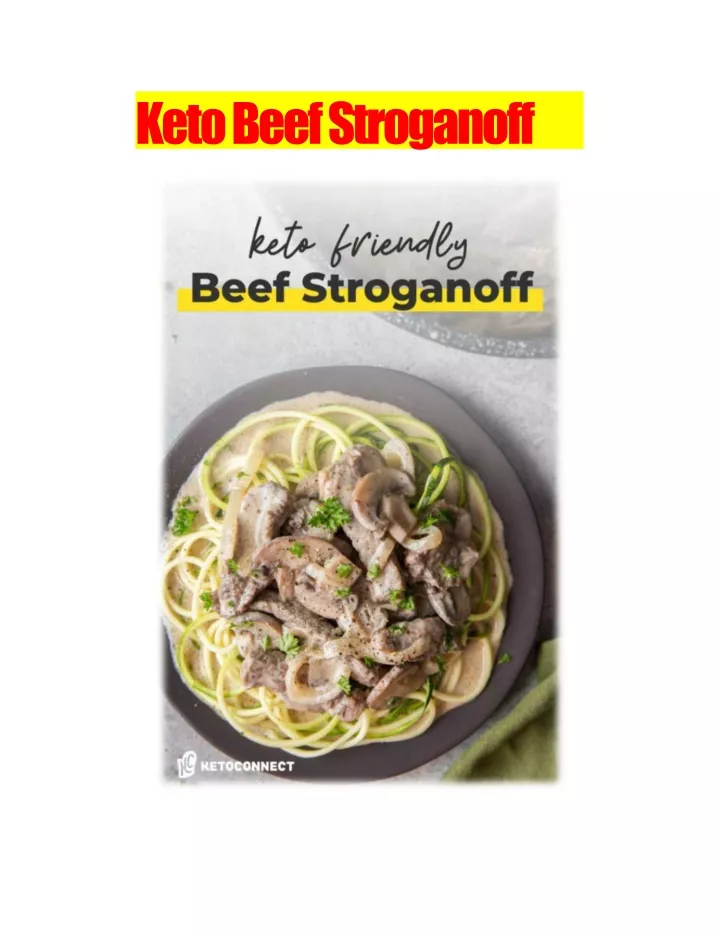 keto beef stroganoff