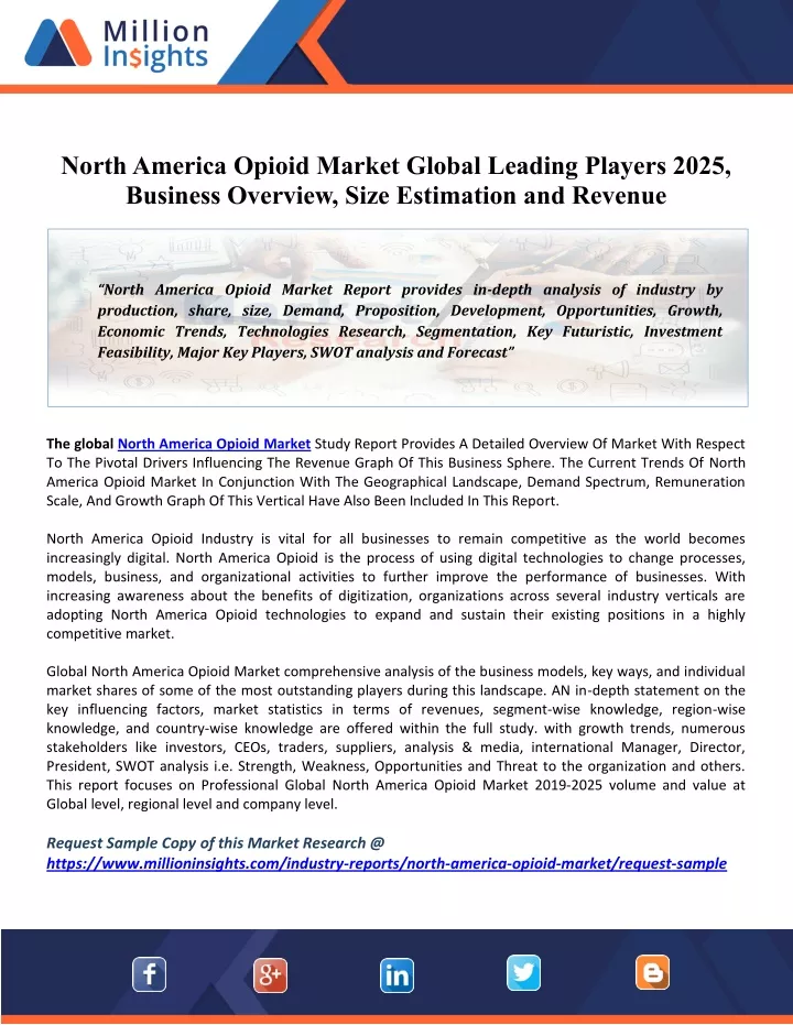 north america opioid market global leading