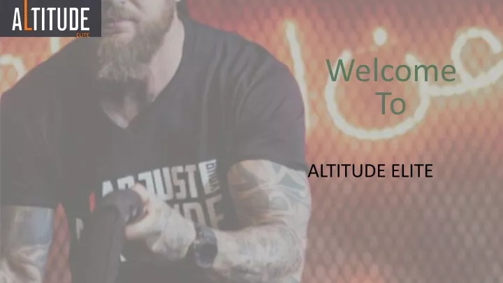 welcome to altitude elite