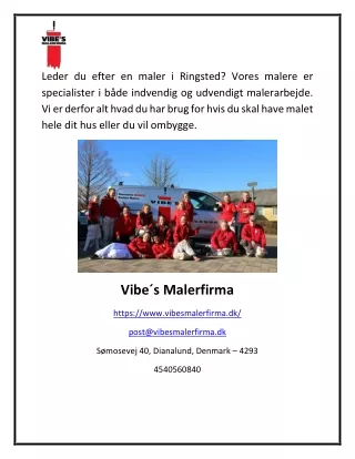 leder du efter en maler i ringsted vores malere
