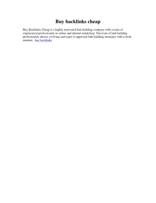 buy backlinks cheap
