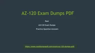 Microsoft AZ-120 Dumps PDF- Buy AZ-120 Exam Questions