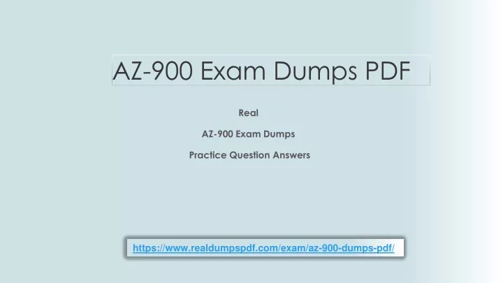 az 900 exam dumps pdf