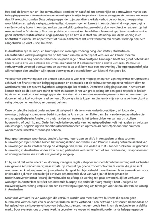 Woning huren werkt effectief