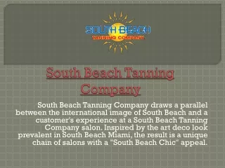south beach tanning company