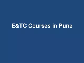 e tc courses in pune