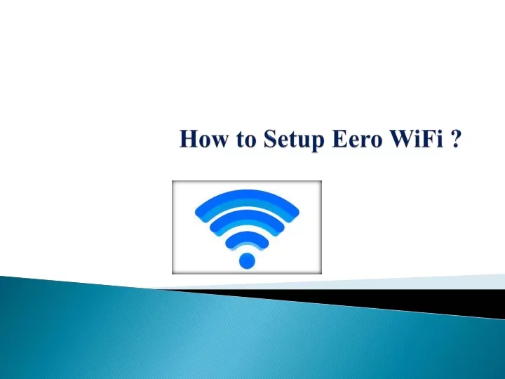 how to setup eero wifi