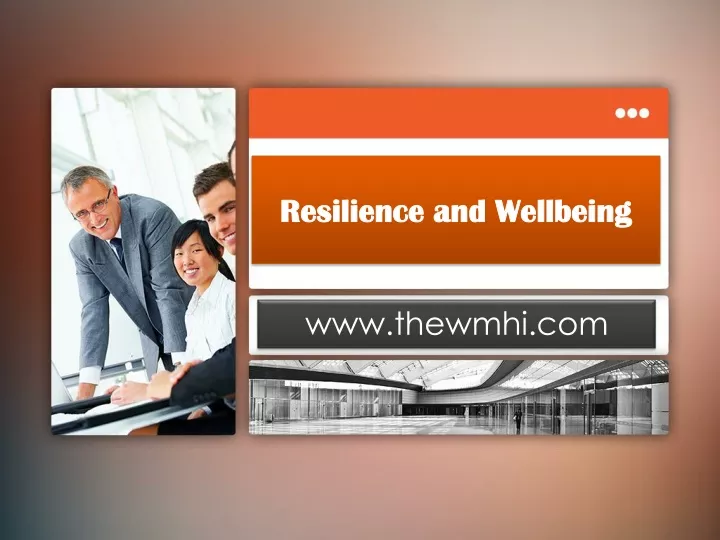 resilience and wellbeing