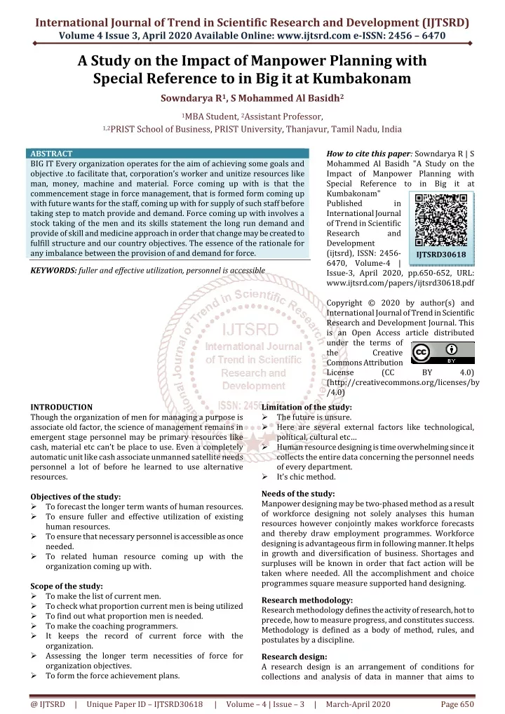 international journal of trend in scientific