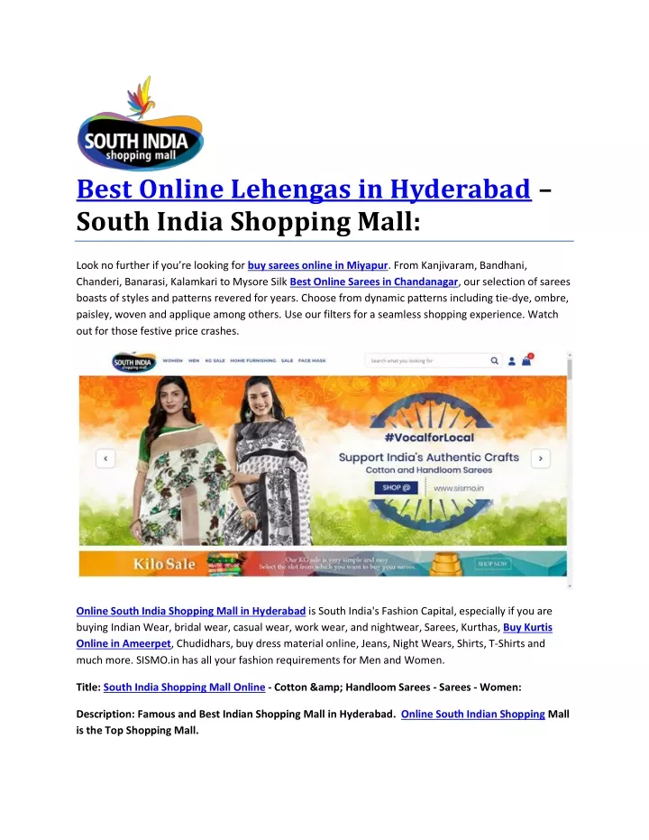 best online lehengas in hyderabad south india