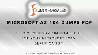 Azure AZ-104 Dumps Pdf  ¬ (2020-Aug) Recommendation Of Superiors
