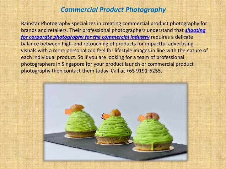 commercial product photography