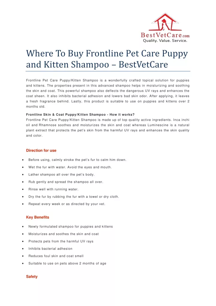 where to buy frontline pet care puppy and kitten