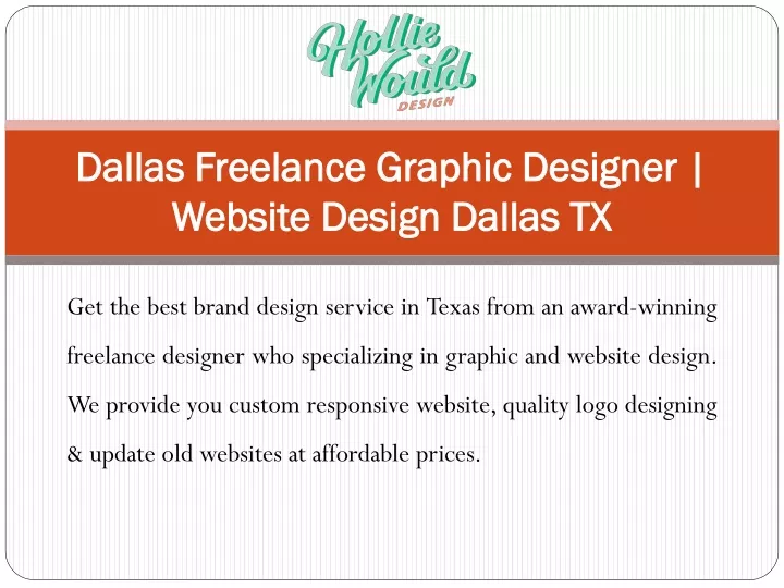 dallas freelance graphic designer website design dallas tx