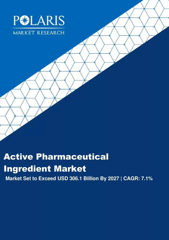 active pharmaceutical ingredient market market