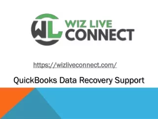 QuickBooks Data Recovery Support - wizliveconnect.com