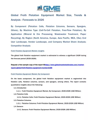 global froth flotation equipment market size