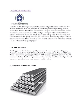 company profile
