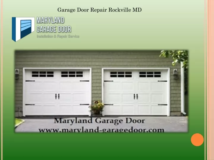 garage door repair rockville md