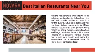 Best Italian Restaurants In Milton