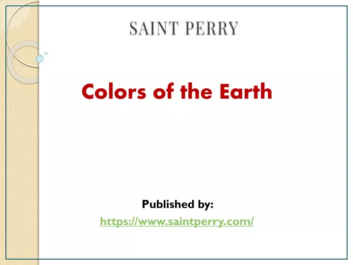 colors of the earth published by https www saintperry com