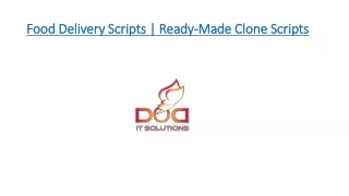 food delivery scripts ready made clone scripts