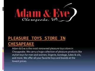 pleasure toys store in chesapeake