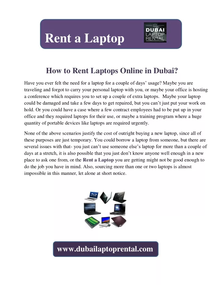 rent a laptop