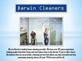 Darwin Home Cleaning