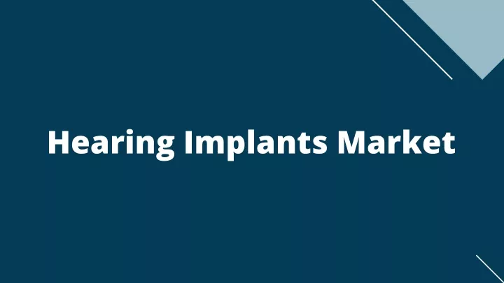 hearing implants market